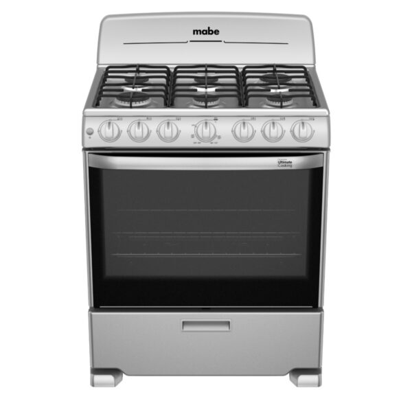 Estufa Mabe de 6 quemadores Silver