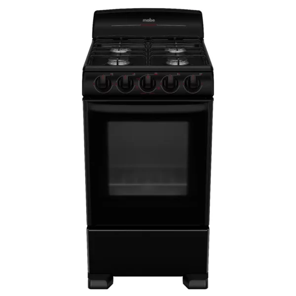 Estufa Mabe 4 quemadores de piso Negra